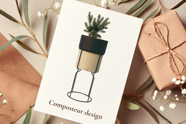 Composteur design cadeau noel